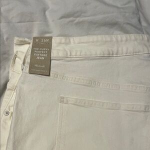Madewell Curvy Vintage Jeans in White